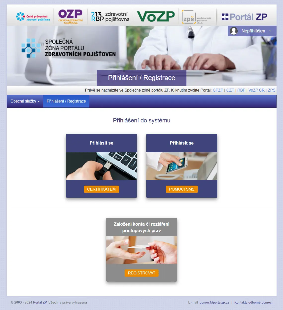 Portál Zdravotních Pojišťoven